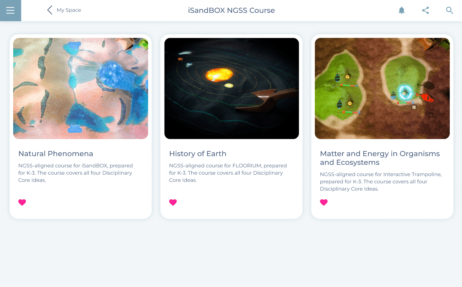 A complete K-6 course for iSandBOX